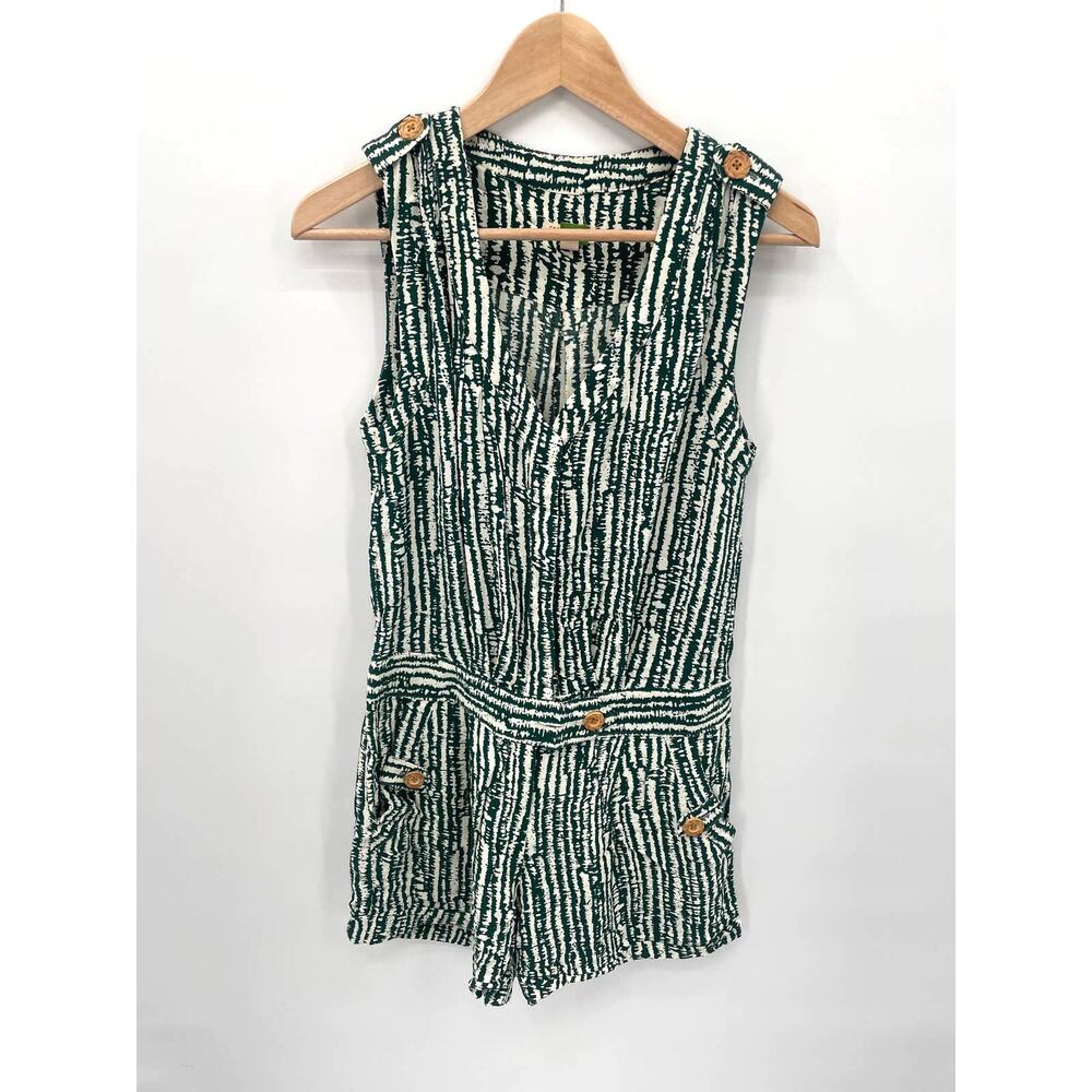 ANTHROPOLOGIE Ett:twa Safari V Neck Short Romper // 2